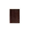 NIMA CARDHOLDER ALLIGATOR MAT BRAUN