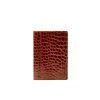NIMA CARDHOLDER ALLIGATOR SHINY GOLDBRAUN